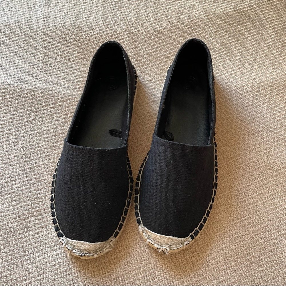 uo canvas espadrilles